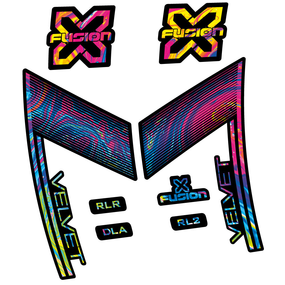 Stickers X Fusion Velvet compatibles - Autocollants fourche VTT