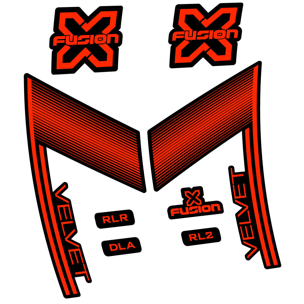 Stickers X Fusion Velvet compatibles - Autocollants fourche VTT