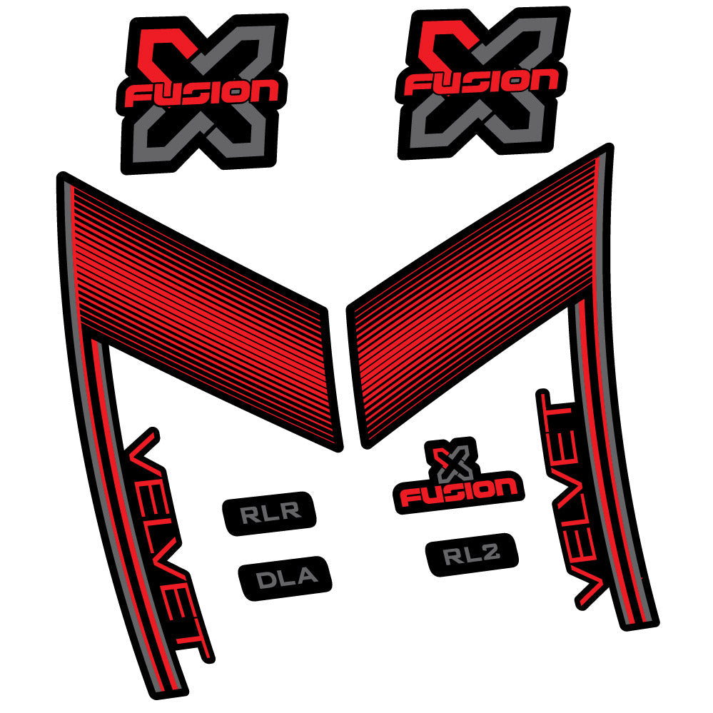 Stickers X Fusion Velvet compatibles - Autocollants fourche VTT