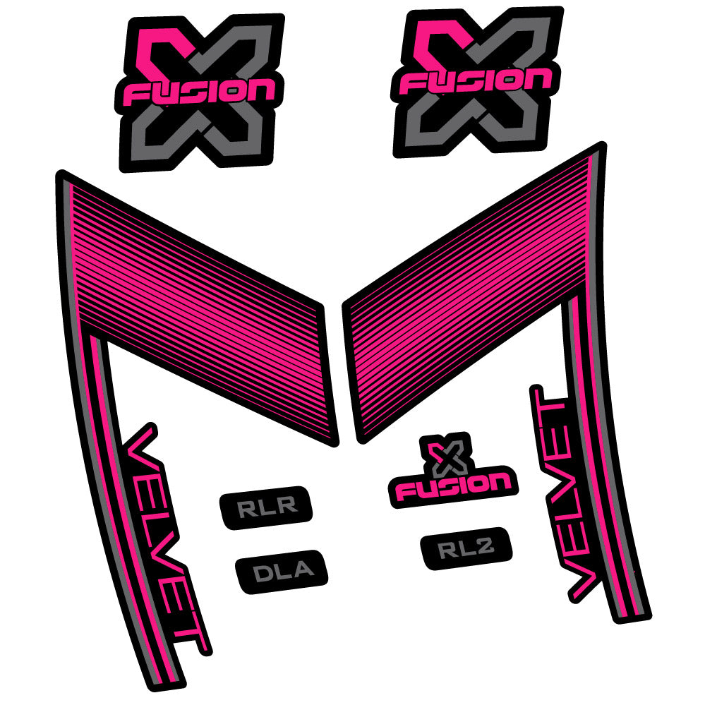 Stickers X Fusion Velvet compatibles Autocollants fourche 29"