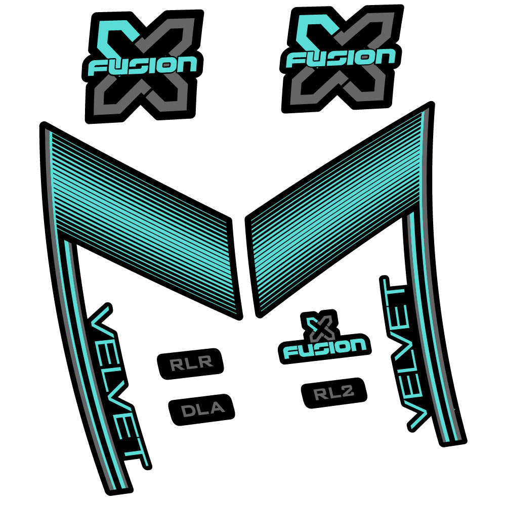 Stickers X Fusion Velvet compatibles - Autocollants fourche VTT
