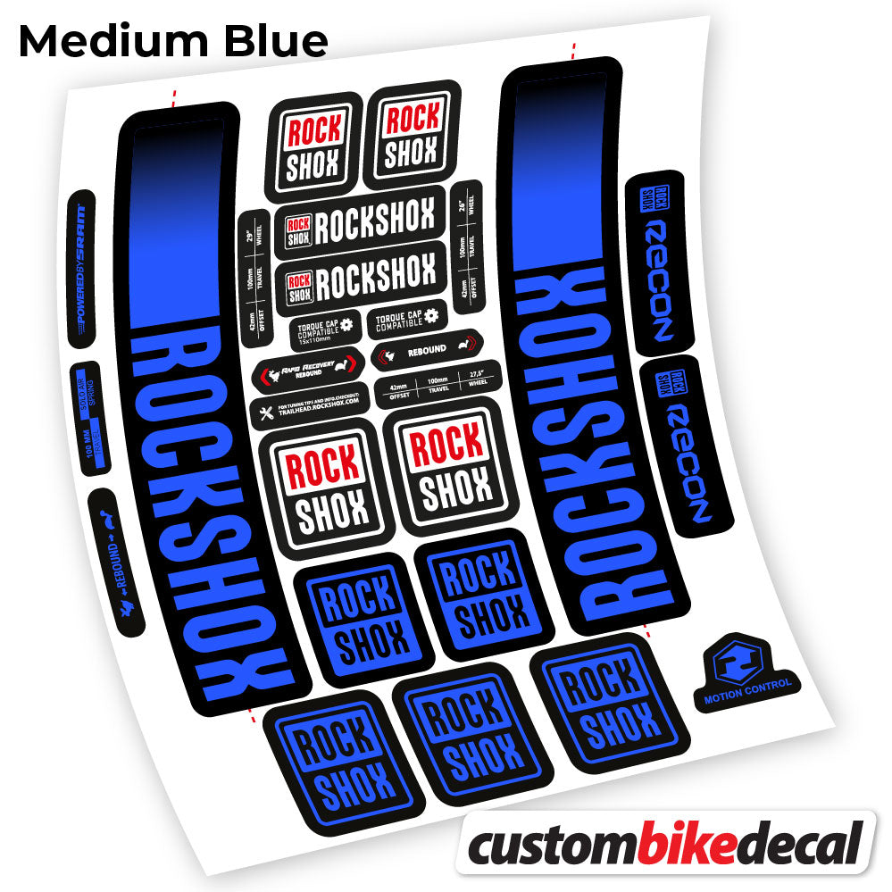 Decal for Rock Shox Recon 2021 fork – bike sticker vinyl