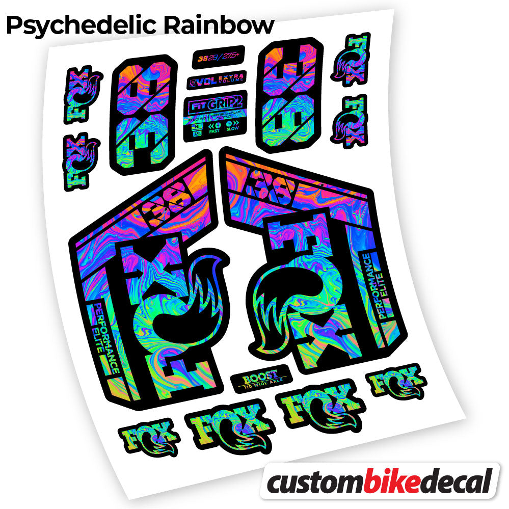 Decal for Fox 38 Performance Elite 2021 fork – bike sticker vinyl