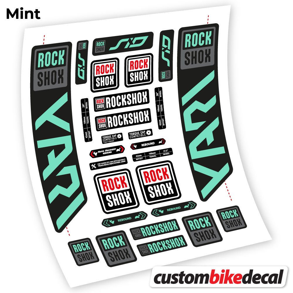Decal for Rock Shox Yari 2021 fork – bike sticker vinyl