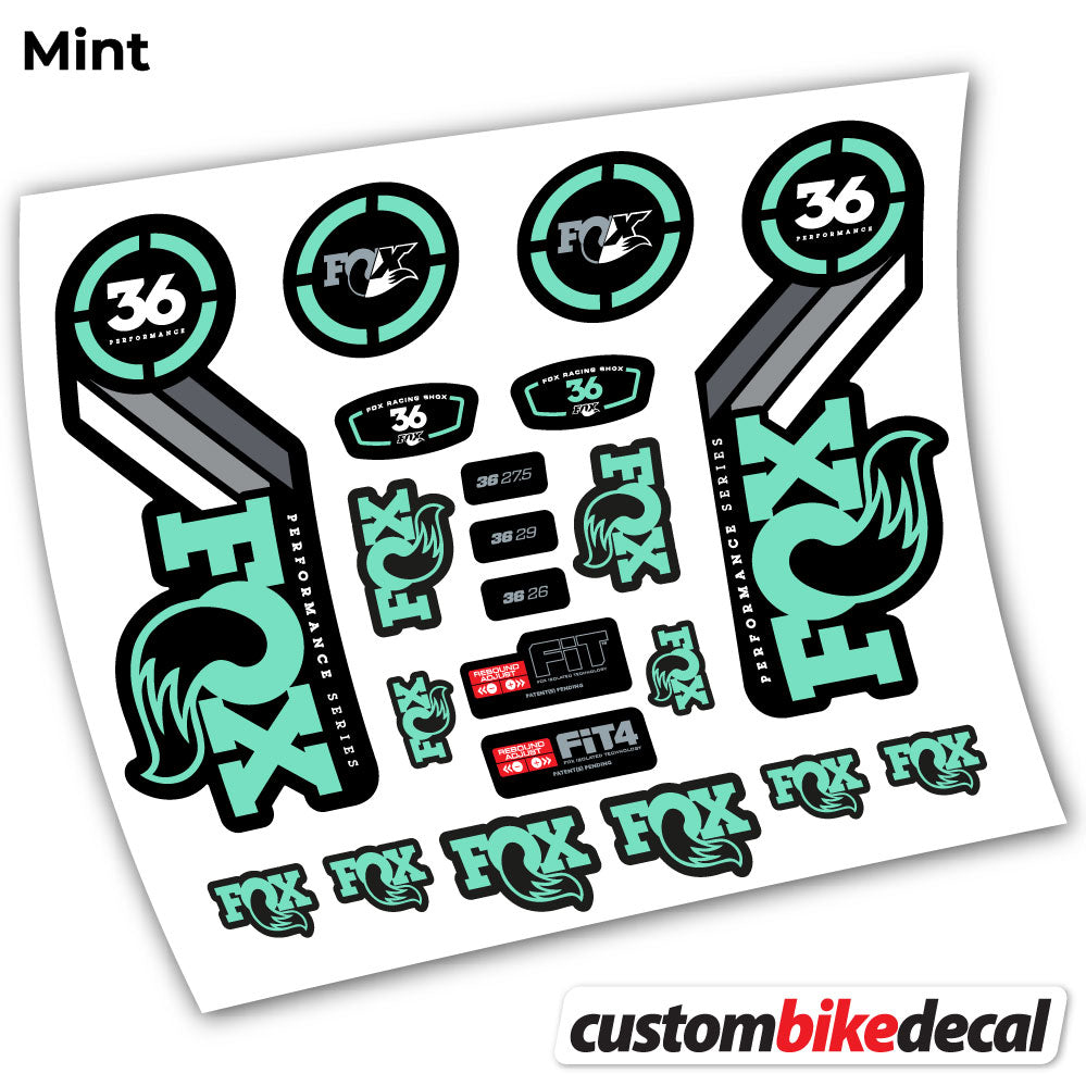 Decal for . Fox 36 Performance 2016 fork – bike sticker vinyl, view 3
