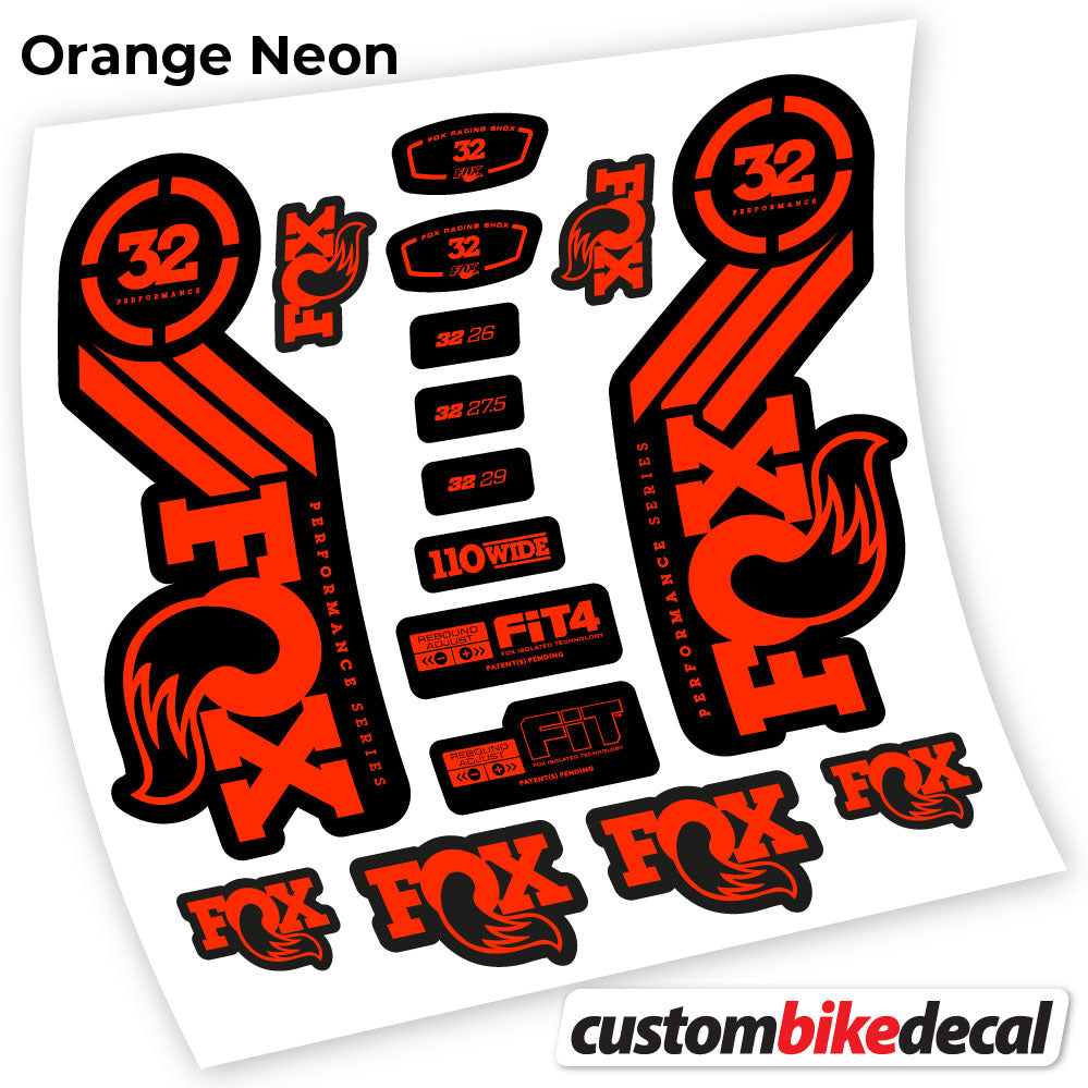 Decal for Fox 32 Performance 2016 fork – bike sticker vinyl, view 19