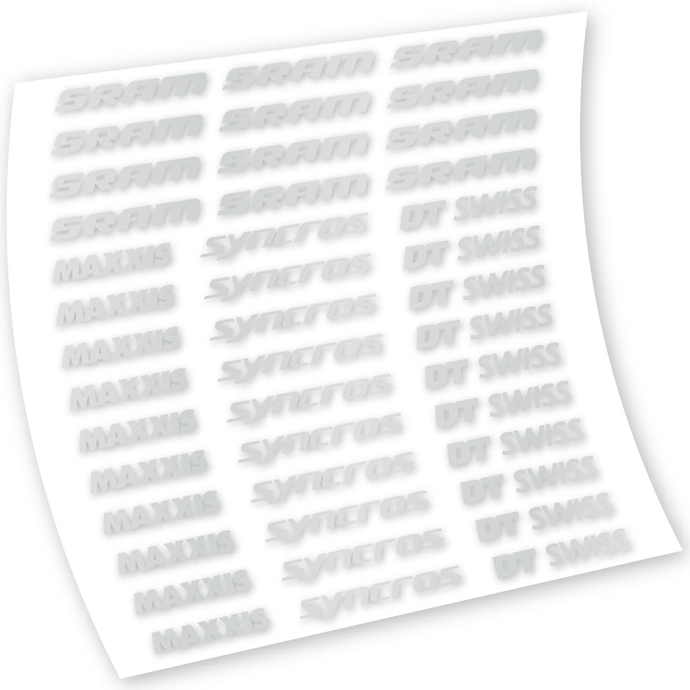 Stickers Maxxis Syncross DT Swiss Sram compatibles Autocollants cadre