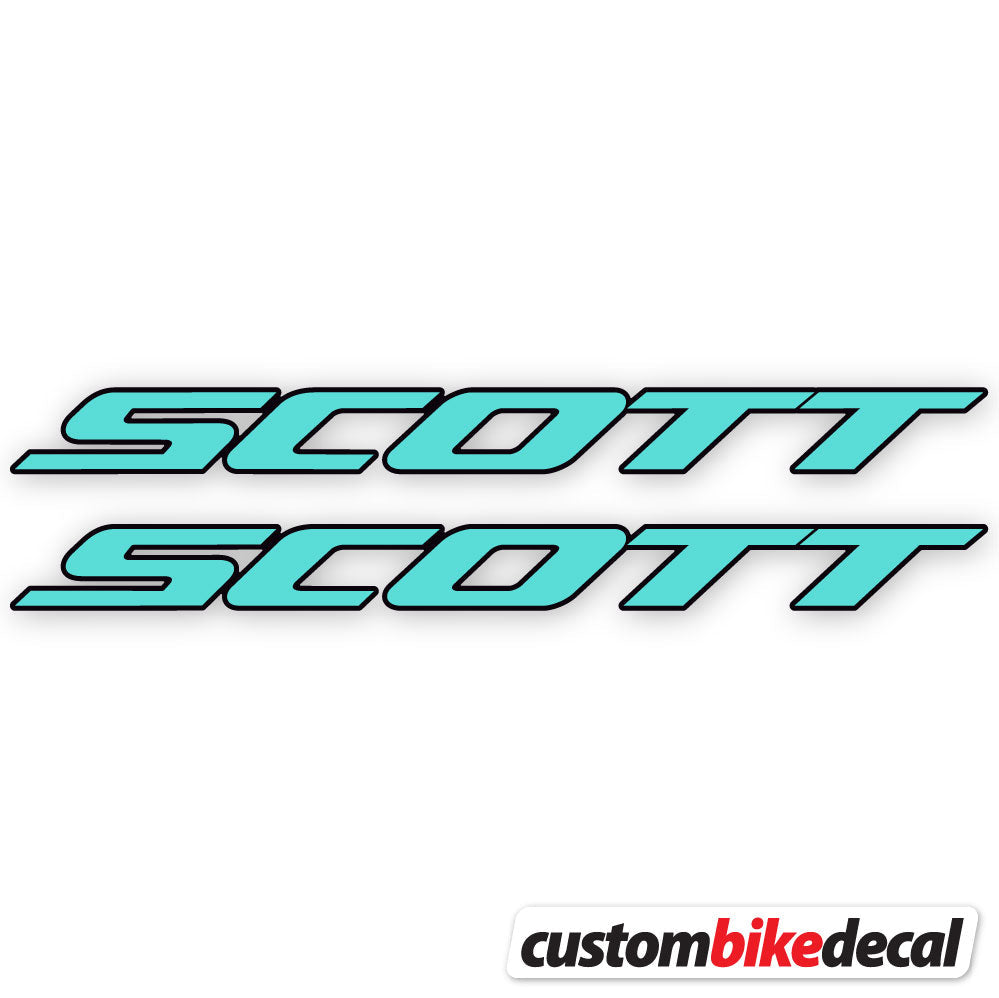 Blue Green decal for Scott frame – bike sticker vinyl