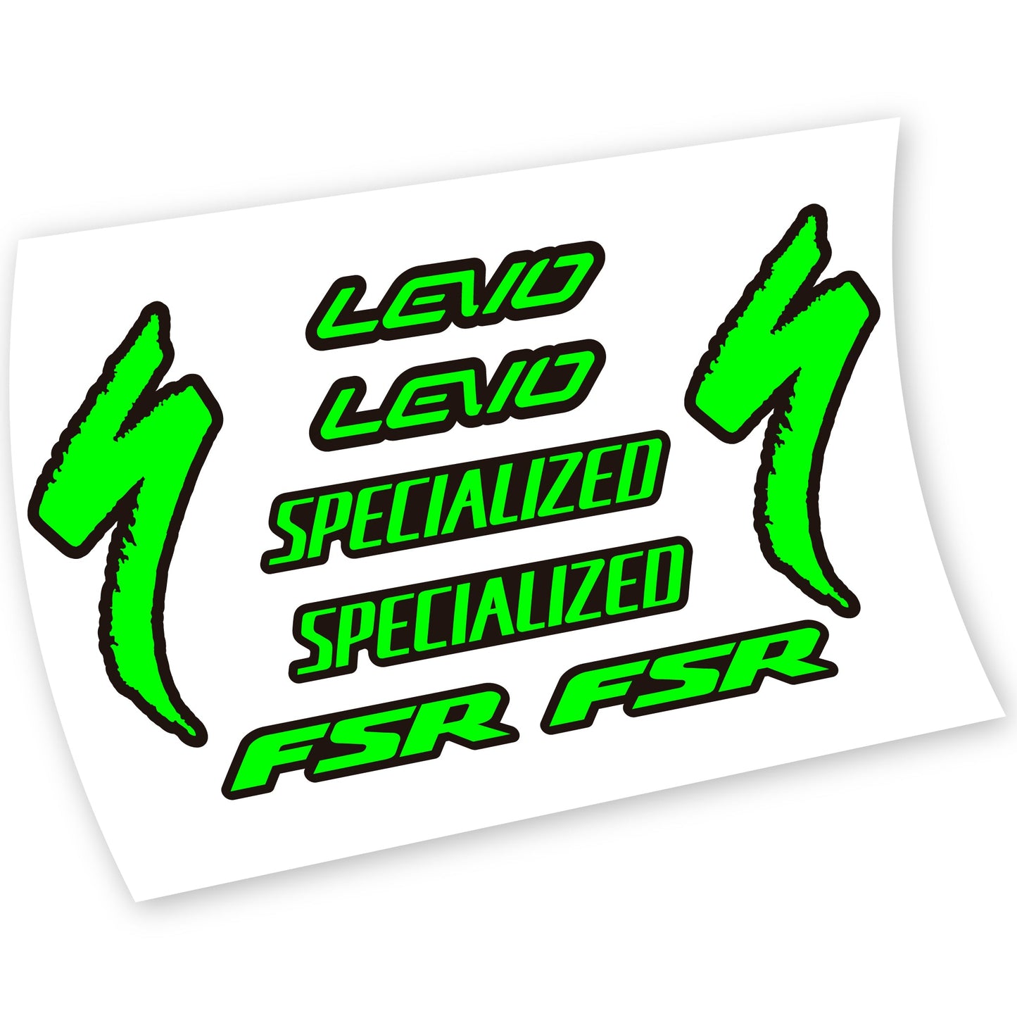 Stickers Specialized Levo FSR compatibles Autocollants cadre