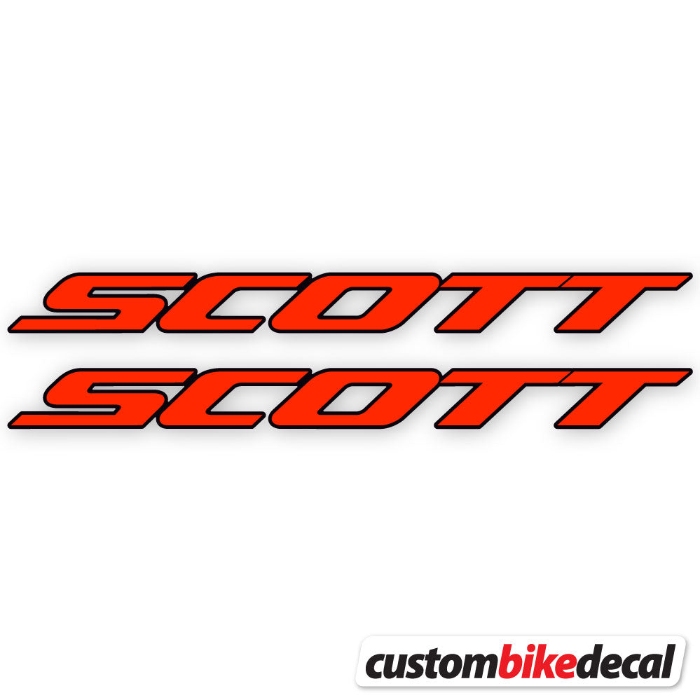 Neon Red decal for Scott frame – bike sticker vinyl