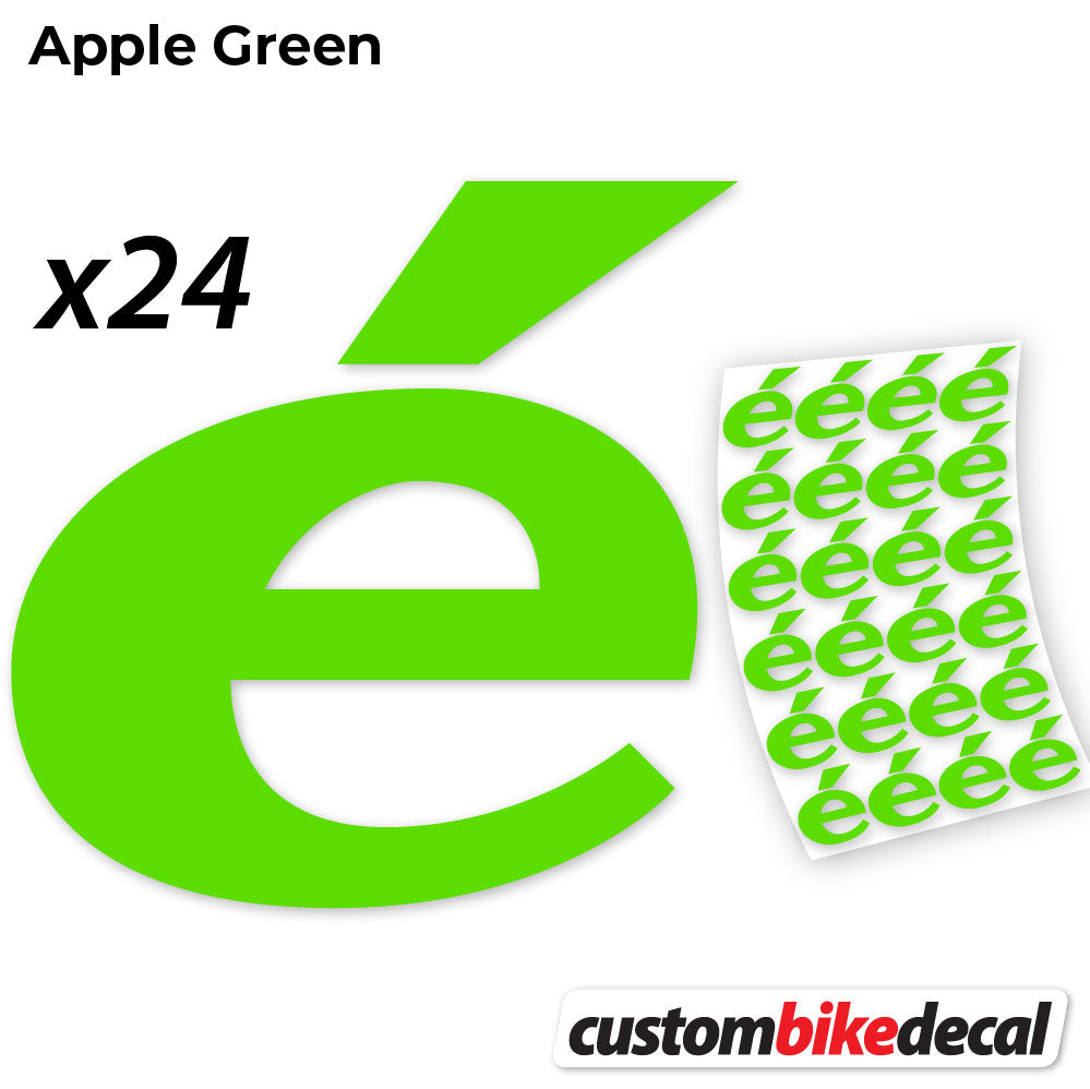 Apple Green decal for Cerveló logo – bike sticker vinyl