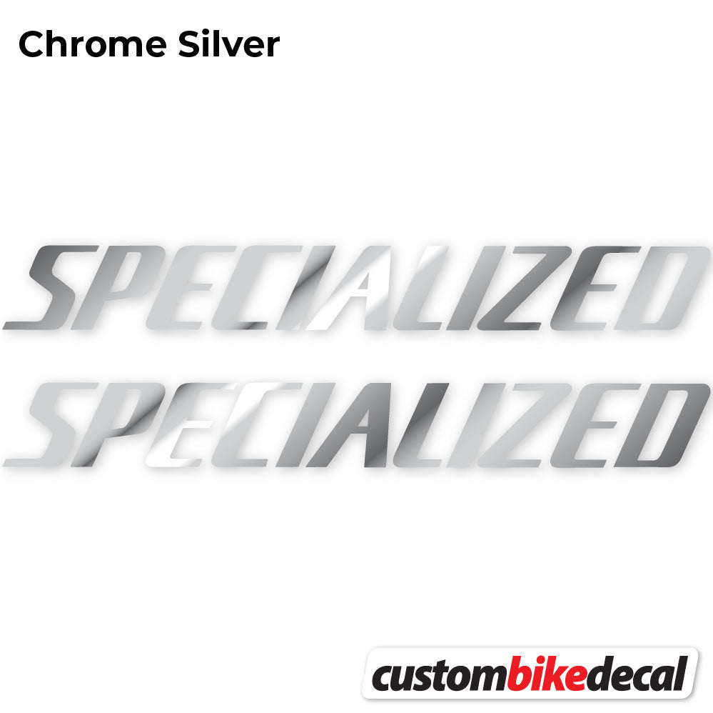 Chrome Silver decal for Specialized Square frame – bike sticker vinyl