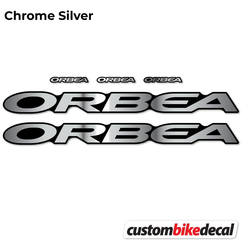 Chrome Silver decal for Orbea Oiz M10 2021 VEC frame – bike sticker vinyl