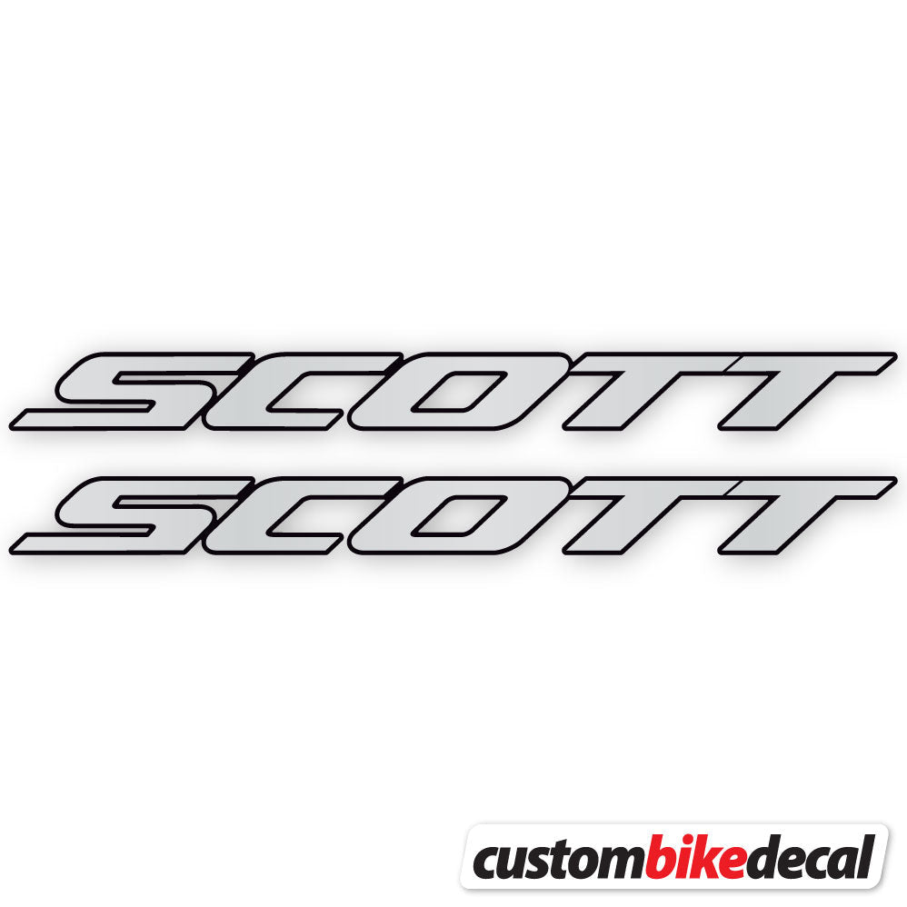 Light Silver decal for Scott frame – bike sticker vinyl