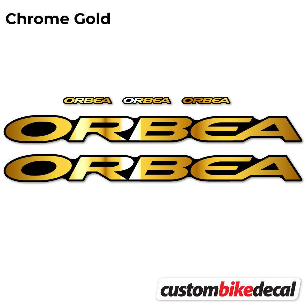 Chrome Gold decal for Orbea Oiz M10 2021 VEC frame – bike sticker vinyl