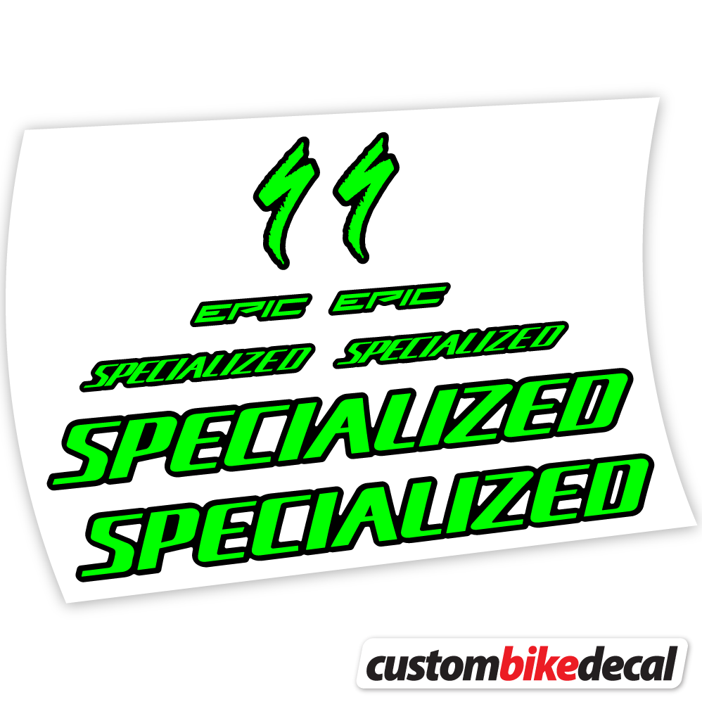 Neon Green decal for Specialized Epic Expert Carbon 2020 frame – bike sticker vinyl