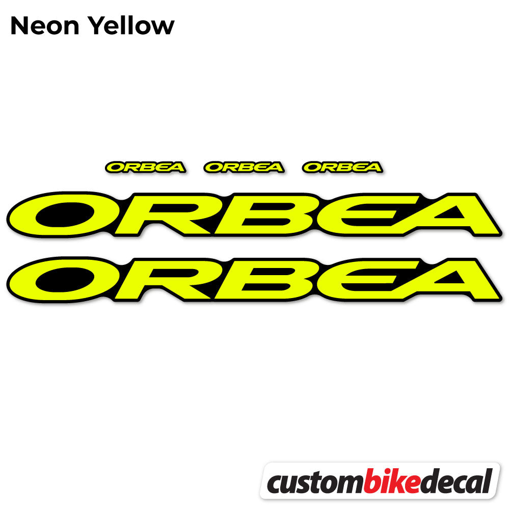 Neon Yellow decal for Orbea Oiz M10 2021 VEC frame – bike sticker vinyl