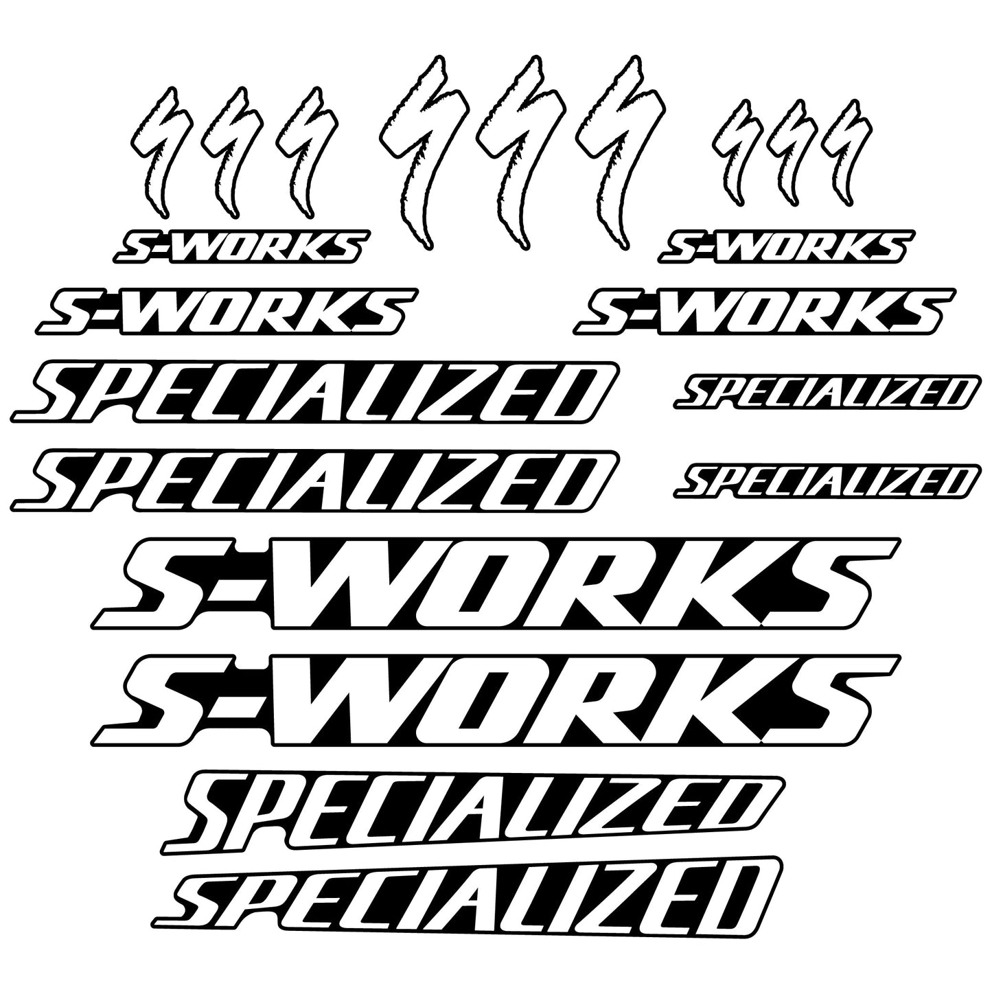 Stickers Specialized compatibles Autocollants cadre
