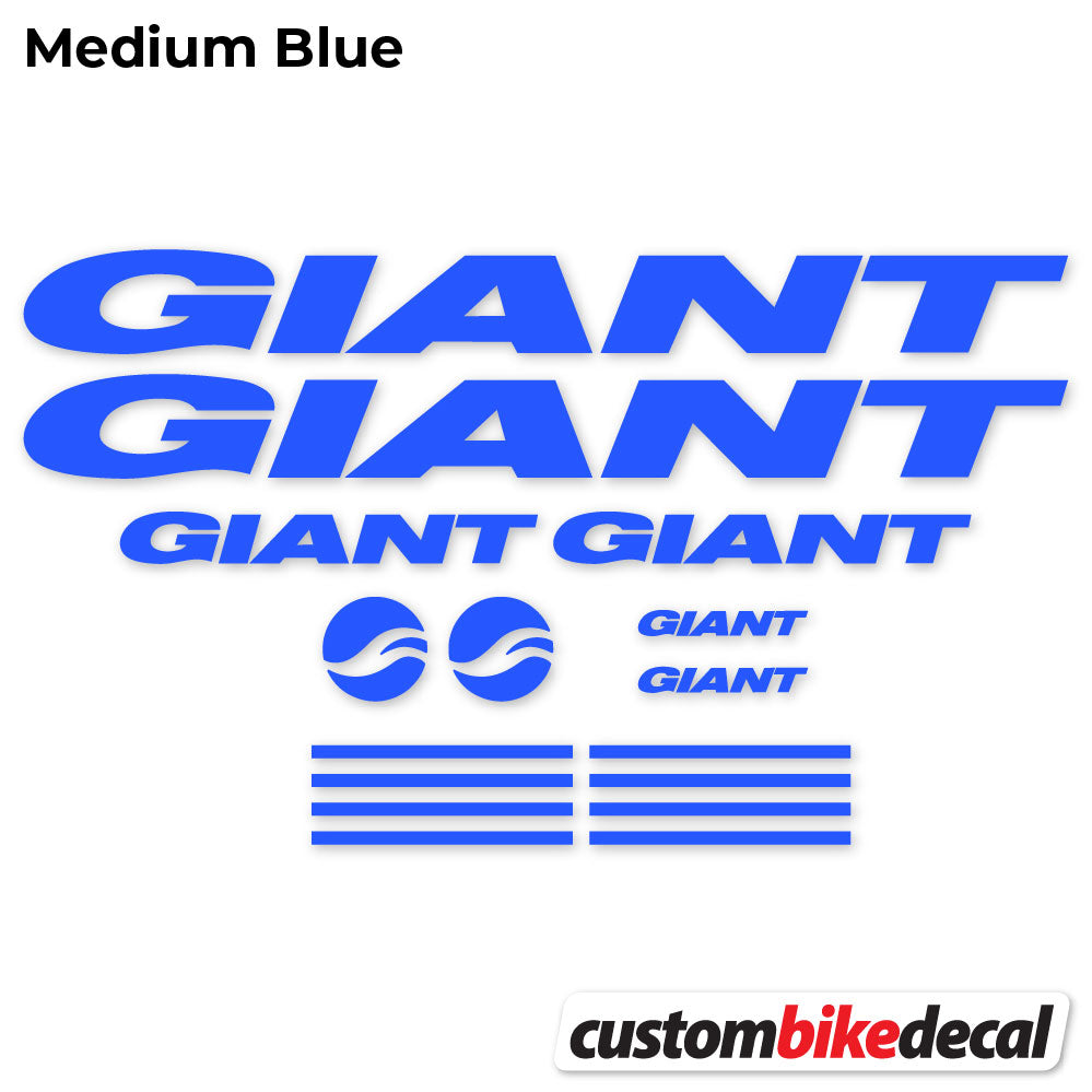 Medium Blue decal for GIANT frame – bike sticker vinyl