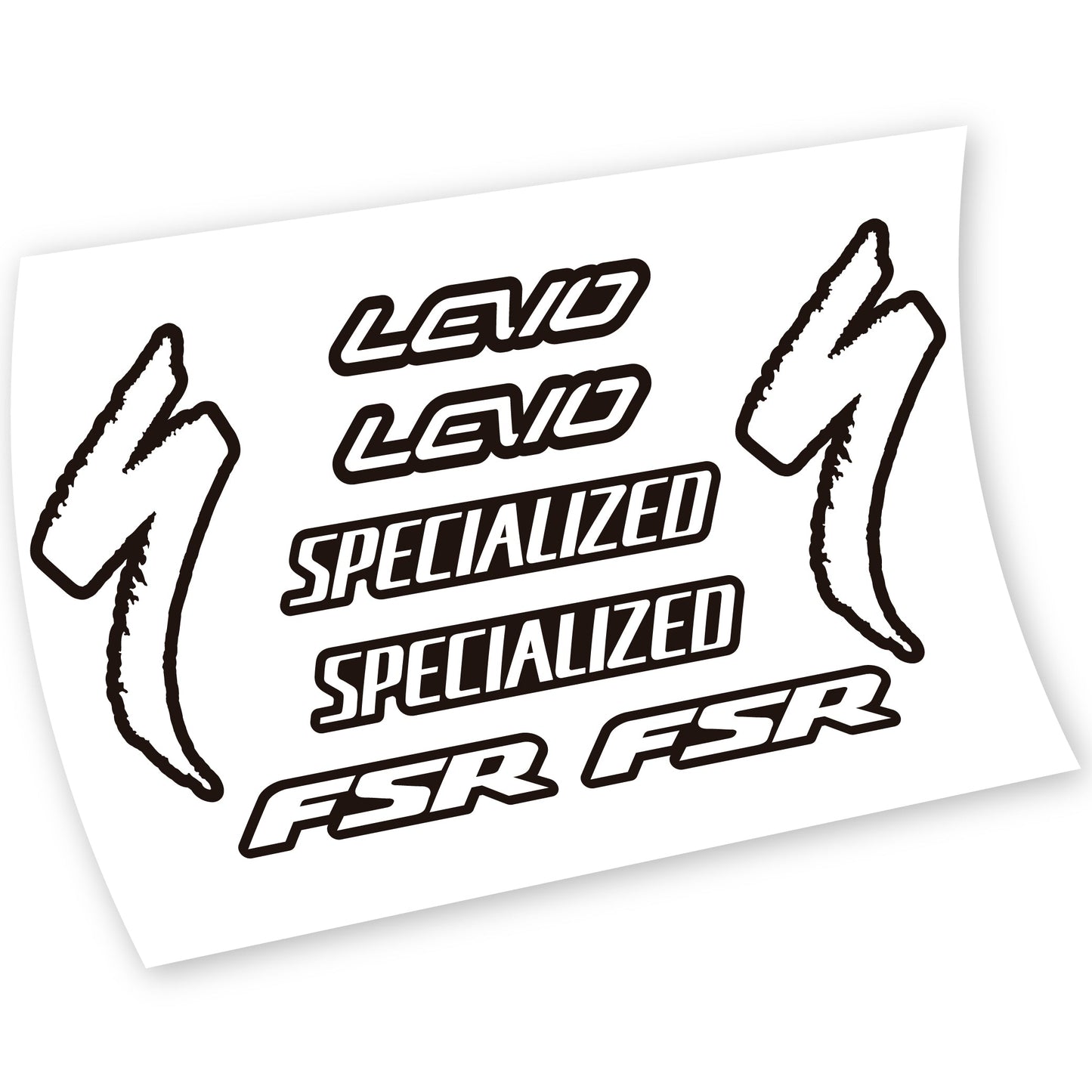 Stickers Specialized Levo FSR compatibles Autocollants cadre