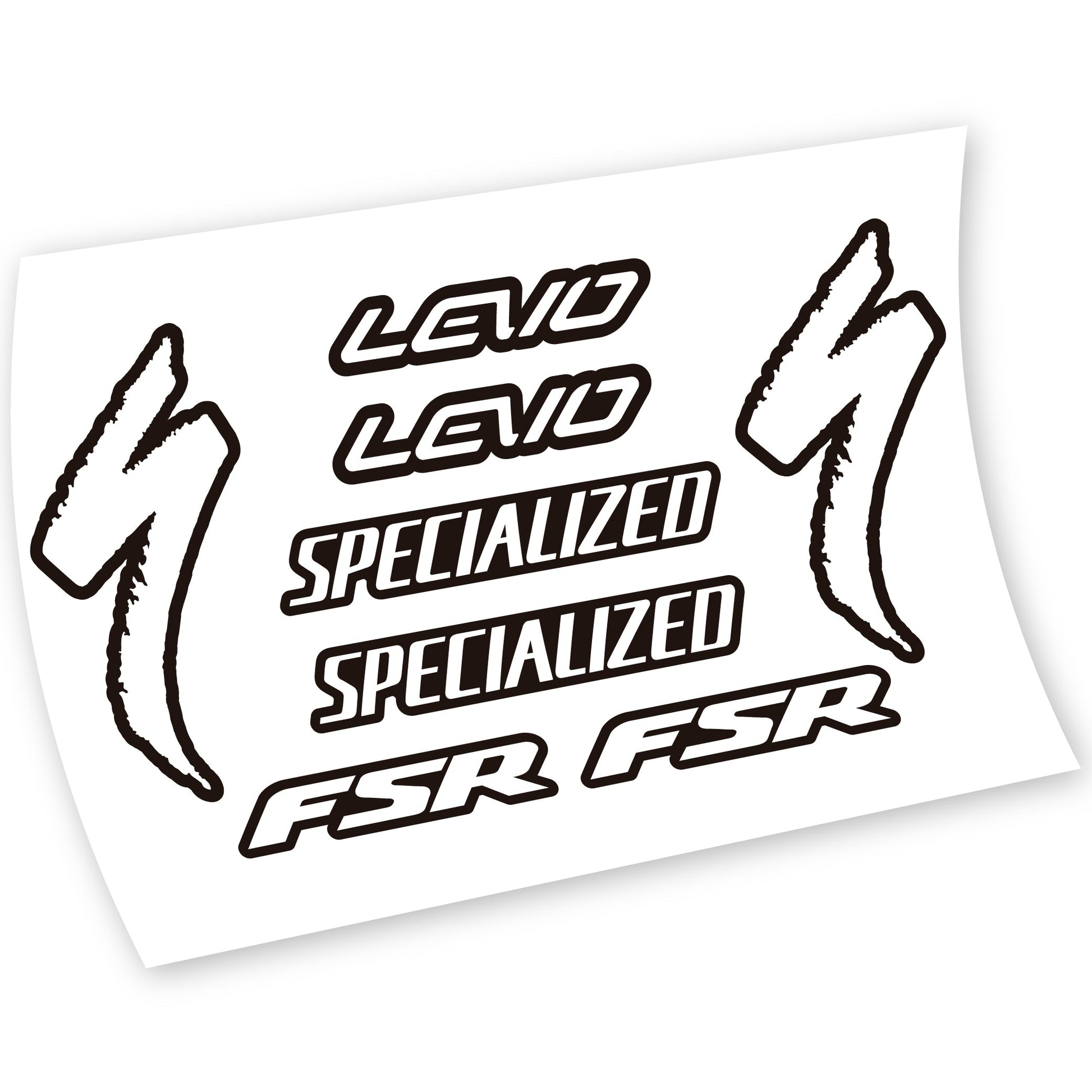Stickers Specialized Levo FSR compatibles Autocollants cadre