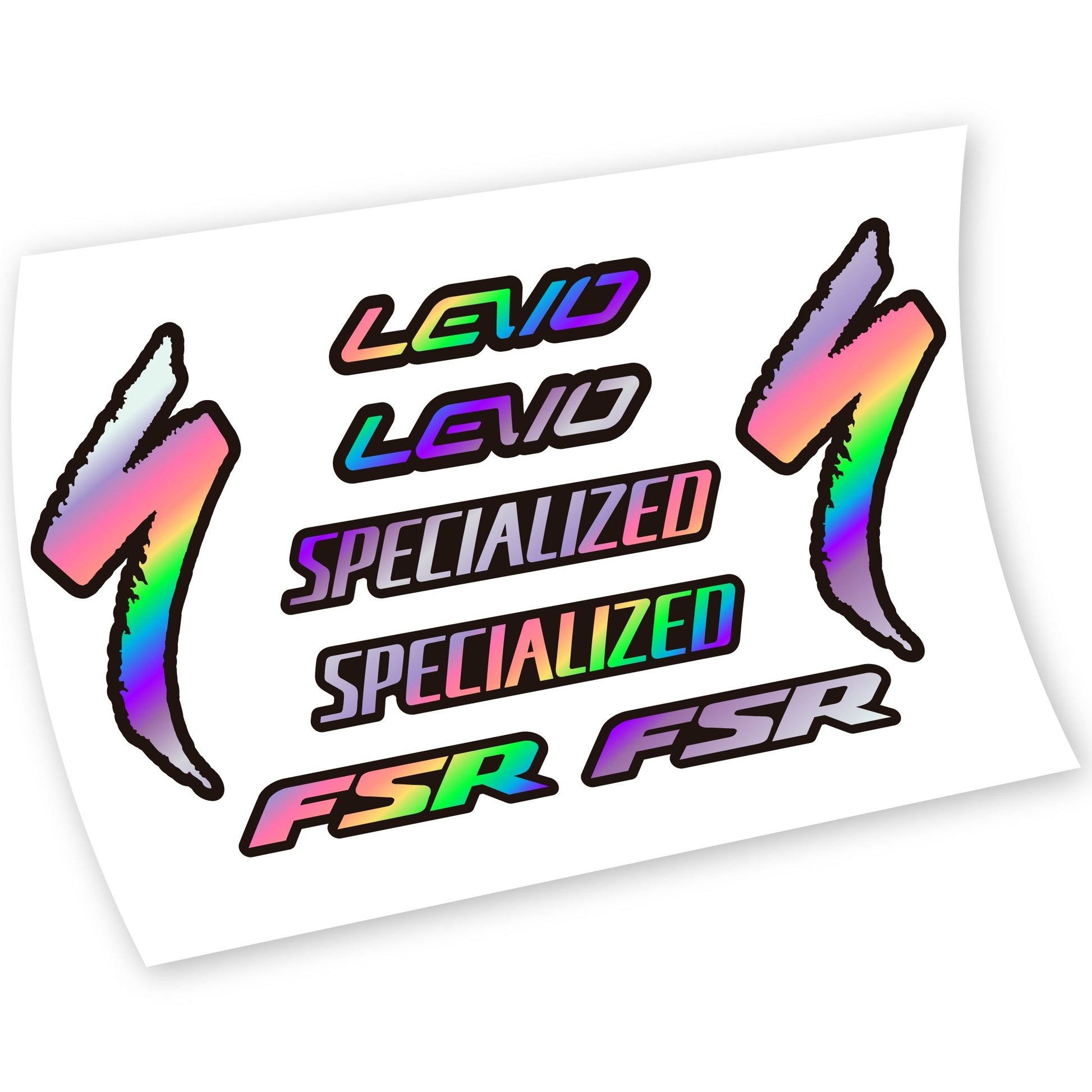 Stickers Specialized Levo FSR compatibles Autocollants cadre