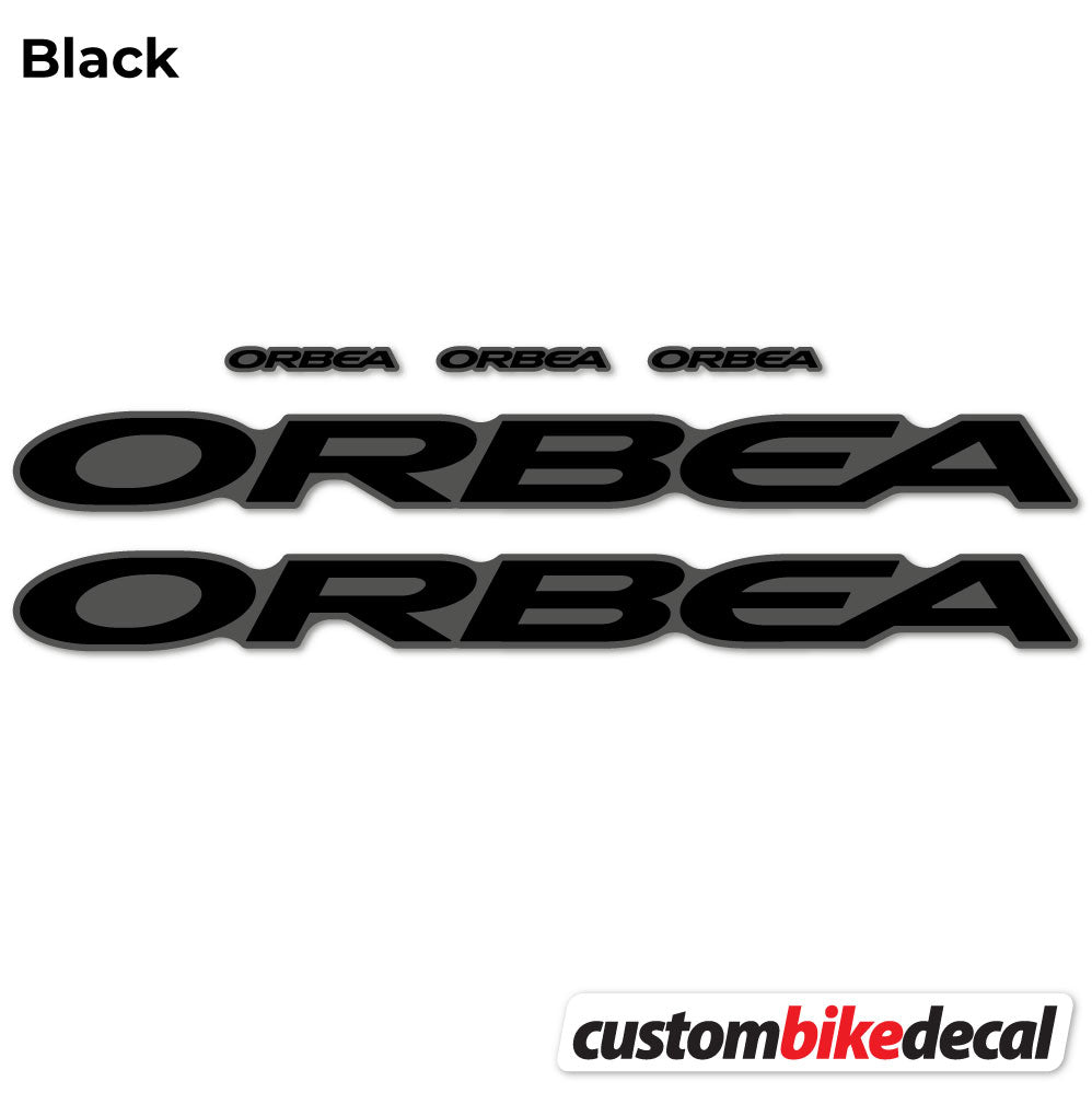 Matte Black+Gloss Black decal for Orbea Oiz M10 2021 VEC frame – bike sticker vinyl