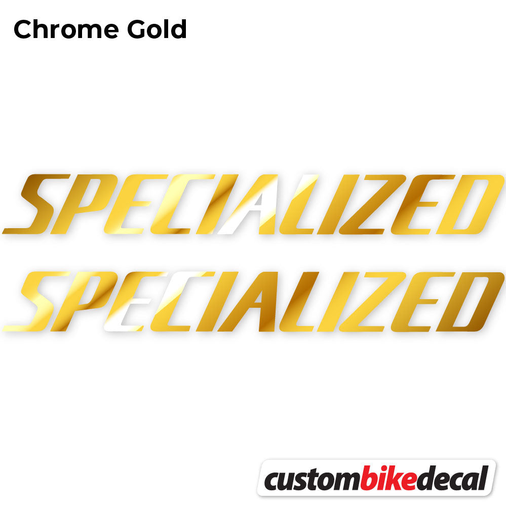 Chrome Gold decal for Specialized Square frame – bike sticker vinyl