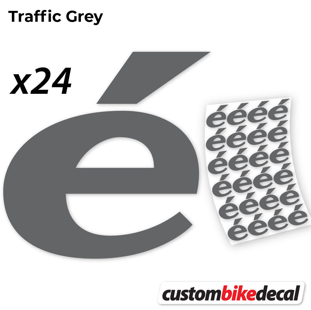 Trac Grey decal for Cerveló logo – bike sticker vinyl