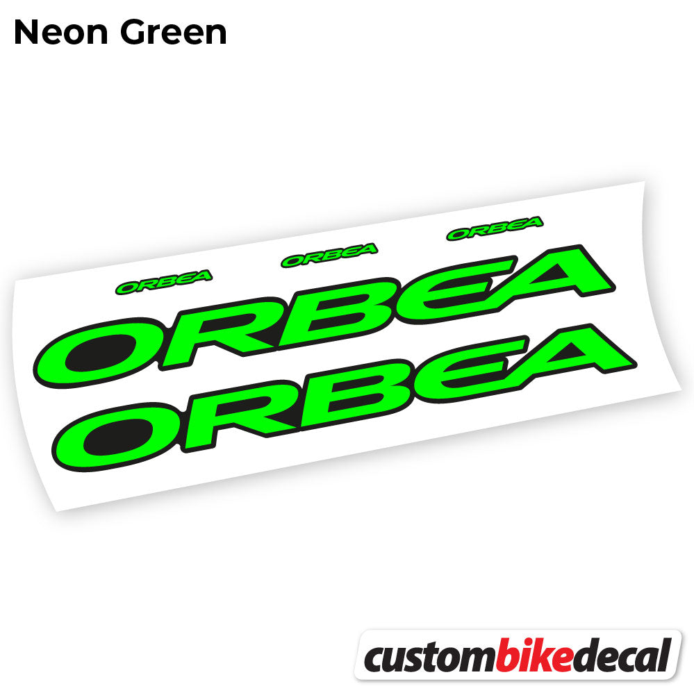 Neon Green decal for Orbea Oiz 2020 Square frame – bike sticker vinyl