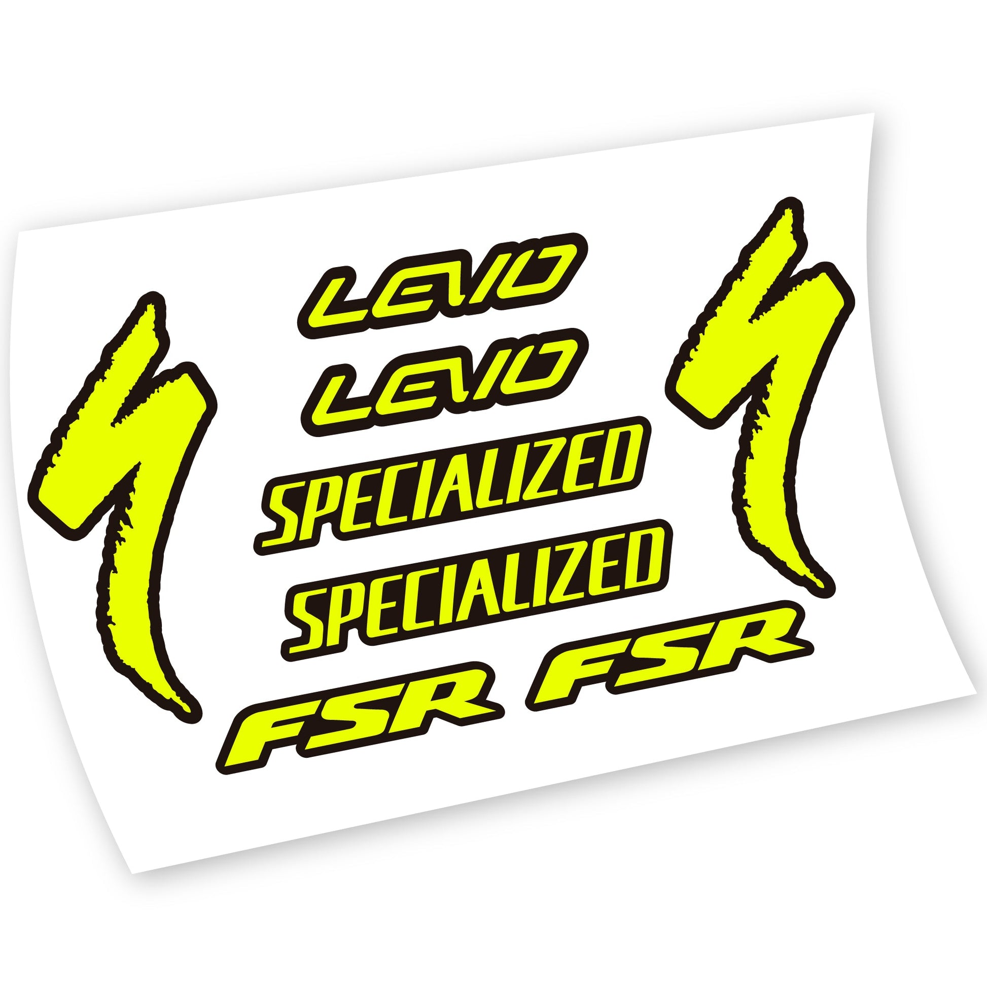 Stickers Specialized Levo FSR compatibles Autocollants cadre