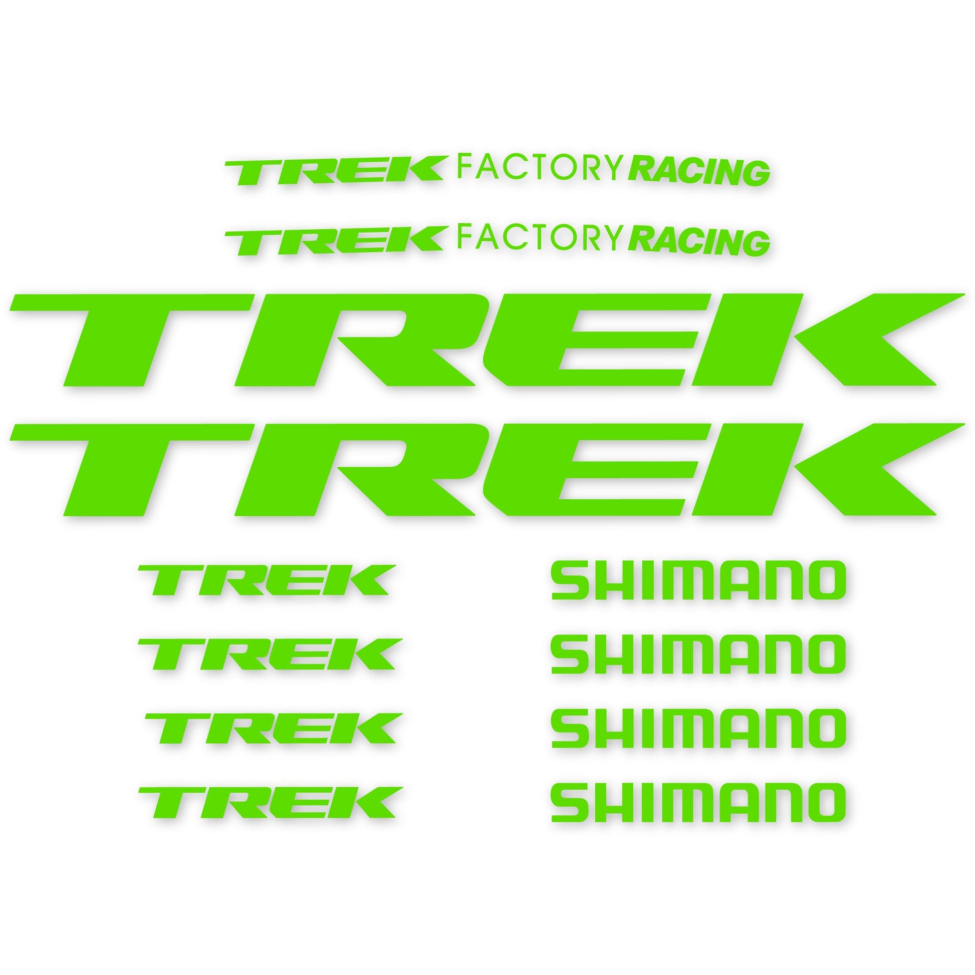 Stickers Trek Factory Racing Team compatibles Autocollants cadre