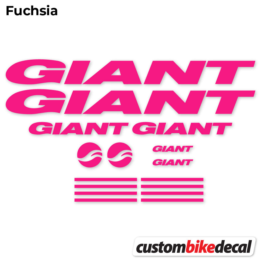 Fuchsia decal for GIANT frame – bike sticker vinyl