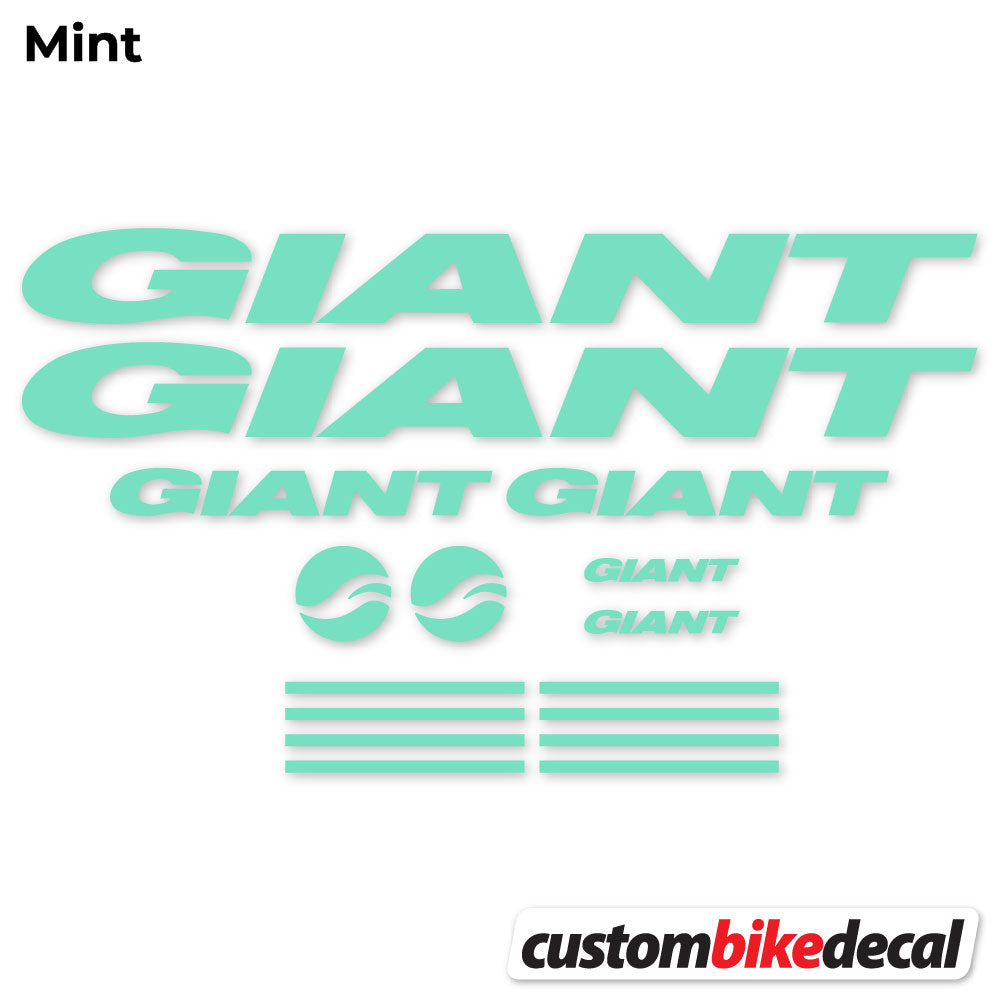 Mint decal for GIANT frame – bike sticker vinyl