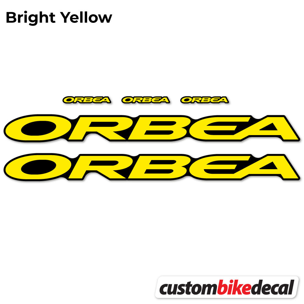 Yellow decal for Orbea Oiz M10 2021 VEC frame – bike sticker vinyl