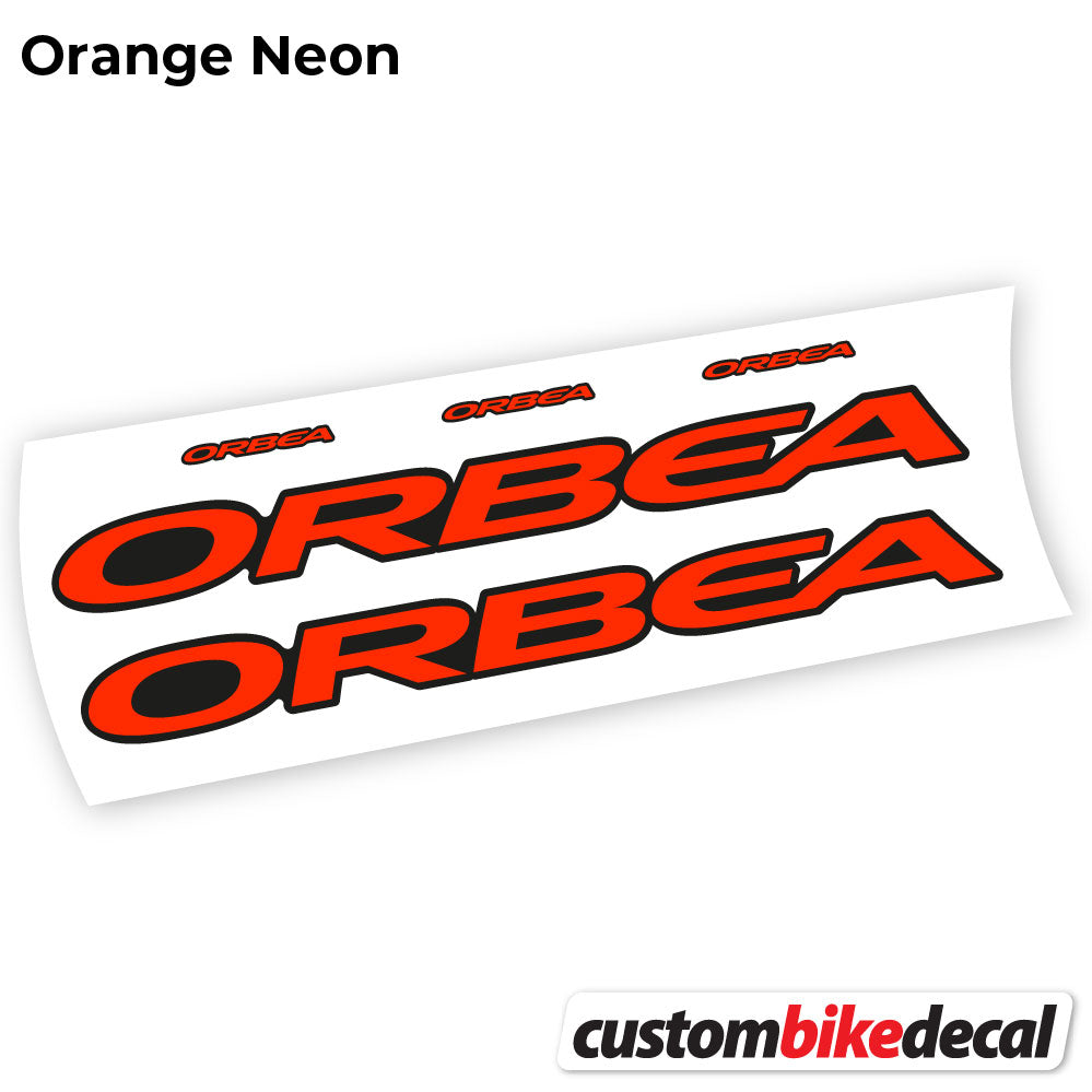 Orange Neon decal for Orbea Oiz 2020 Square frame – bike sticker vinyl