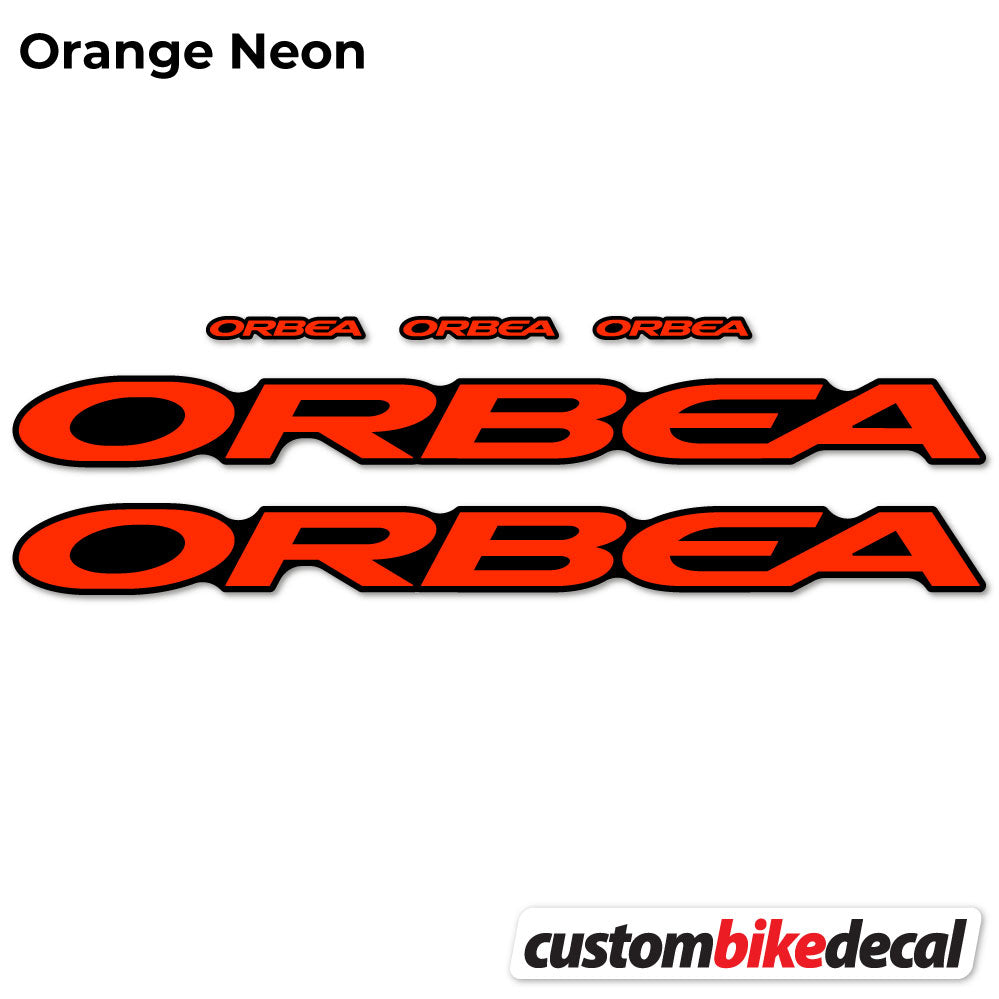 Orange Neon decal for Orbea Oiz M10 2021 VEC frame – bike sticker vinyl