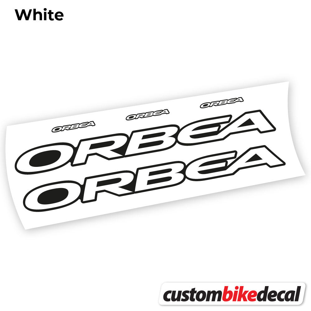 White decal for Orbea Oiz 2020 Square frame – bike sticker vinyl