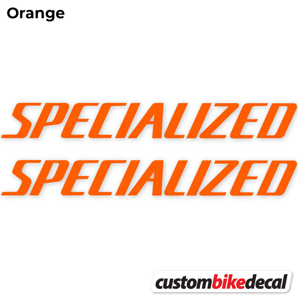 Orange decal for Specialized Square frame – bike sticker vinyl