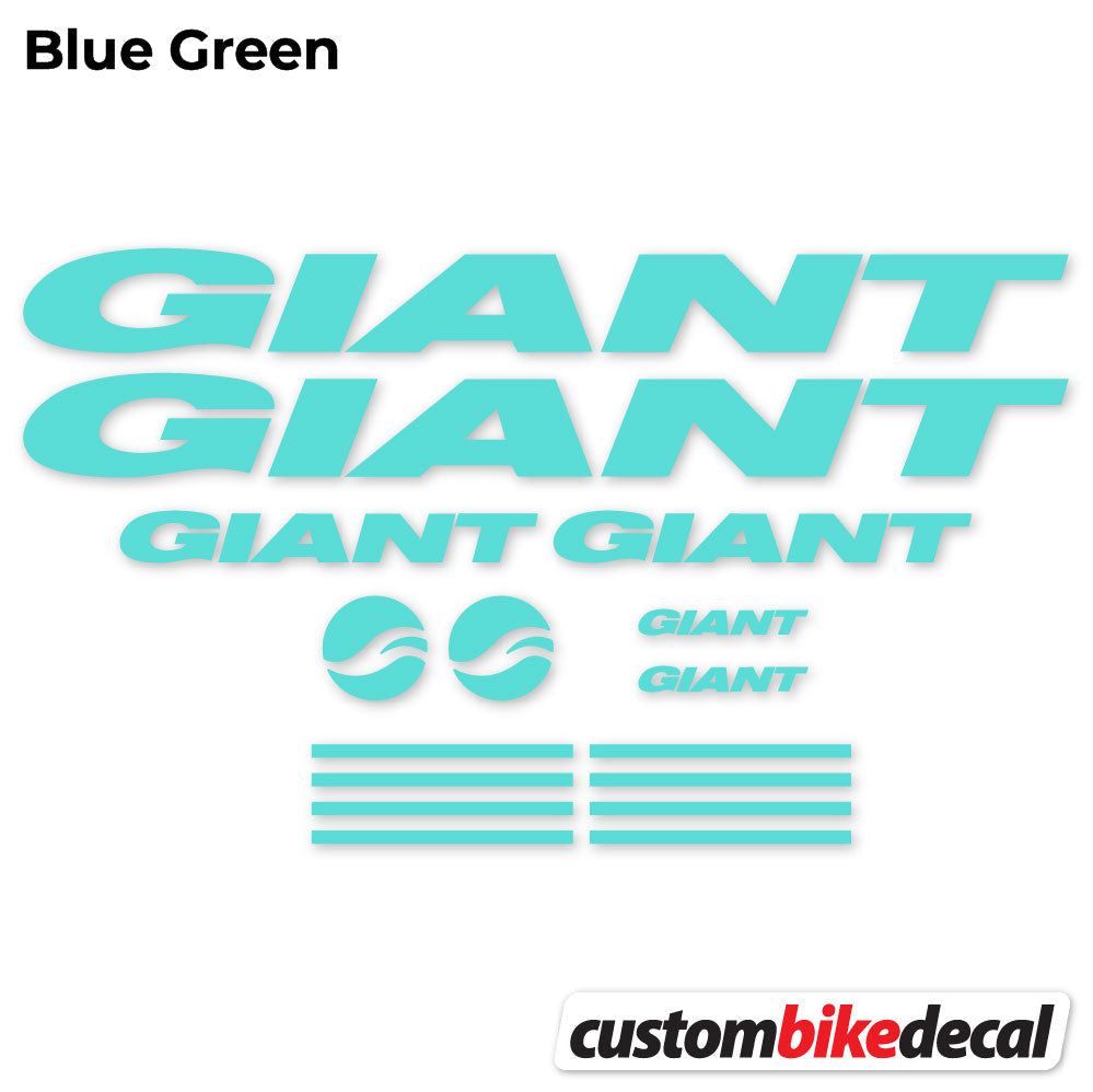 Blue Green decal for GIANT frame – bike sticker vinyl
