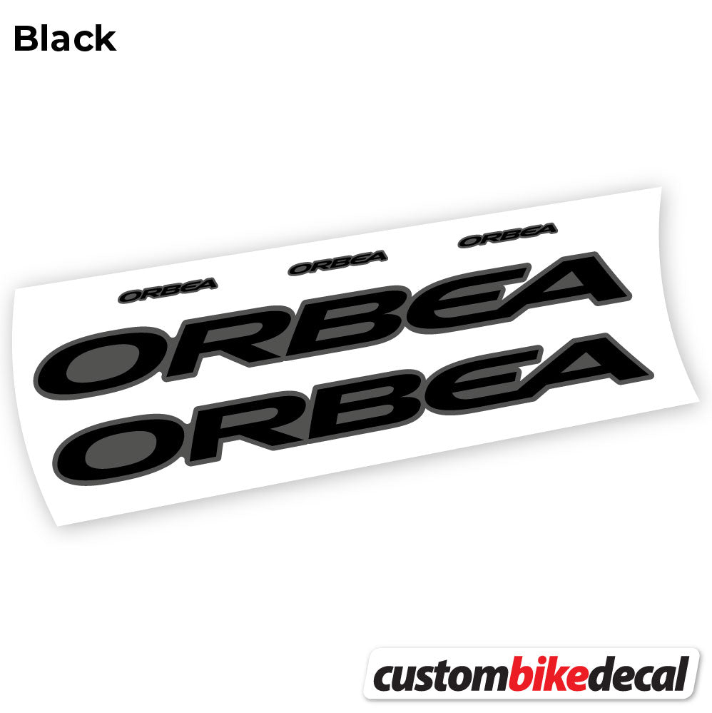 Matte Black+Gloss Black decal for Orbea Oiz 2020 Square frame – bike sticker vinyl