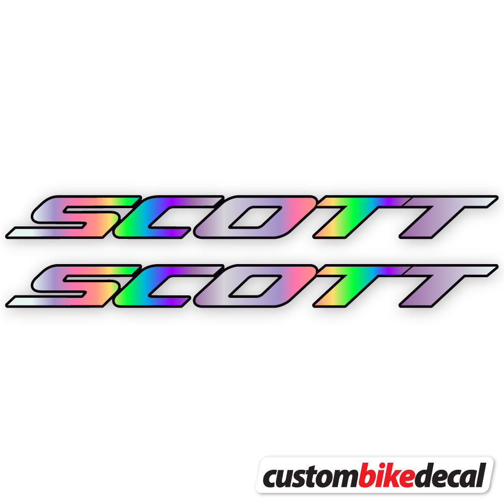 Hollographic decal for Scott frame – bike sticker vinyl