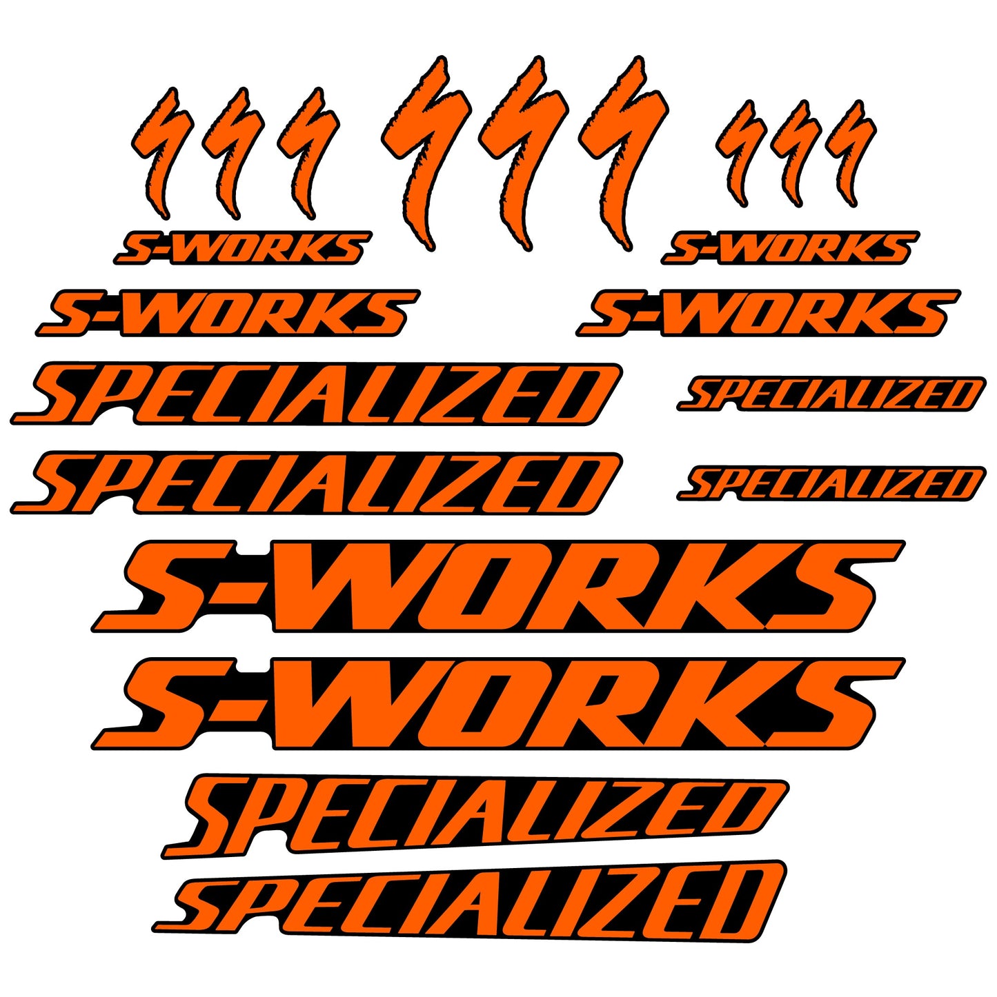 Stickers Specialized compatibles Autocollants cadre