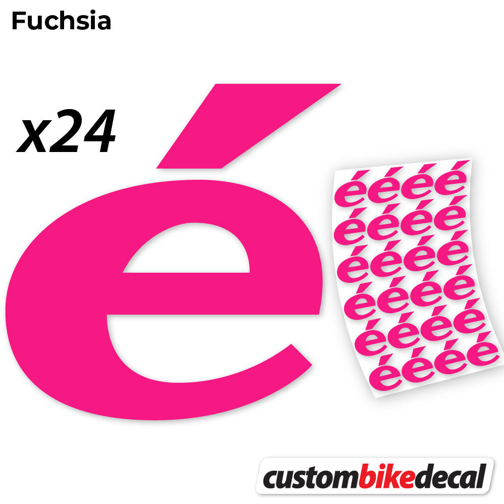 Fuchsia decal for Cerveló logo – bike sticker vinyl