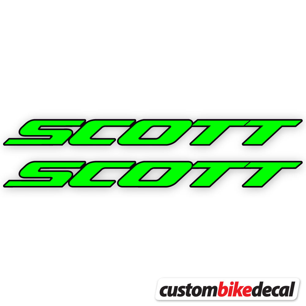 Neon Green decal for Scott frame – bike sticker vinyl