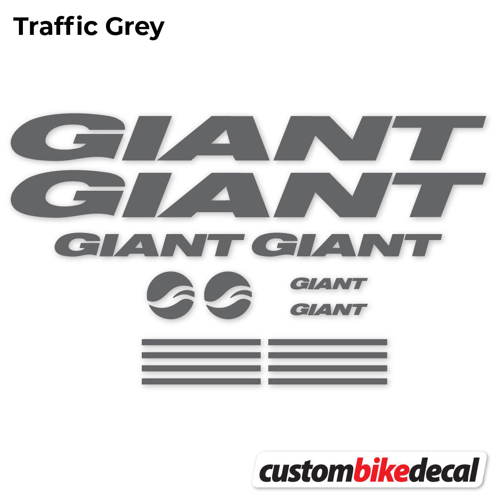 Trafc Grey decal for GIANT frame – bike sticker vinyl