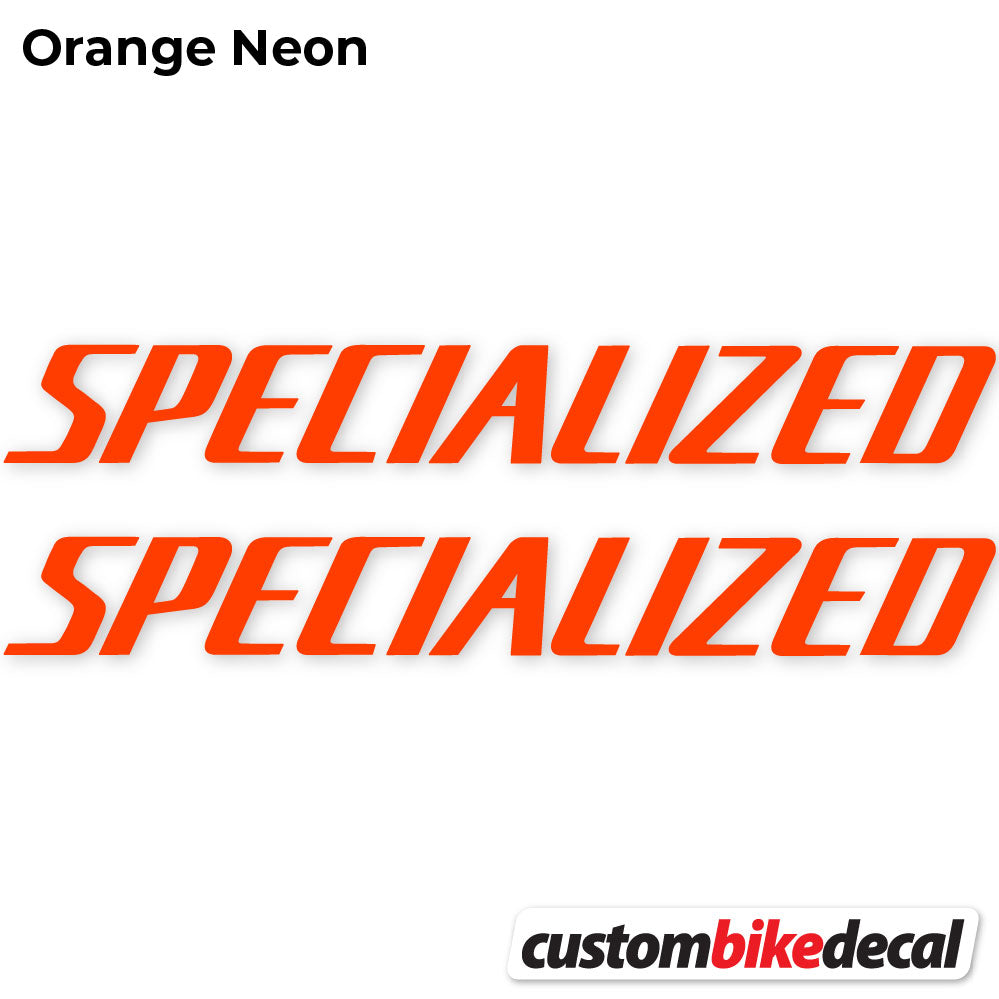 Orange Neon decal for Specialized Square frame – bike sticker vinyl