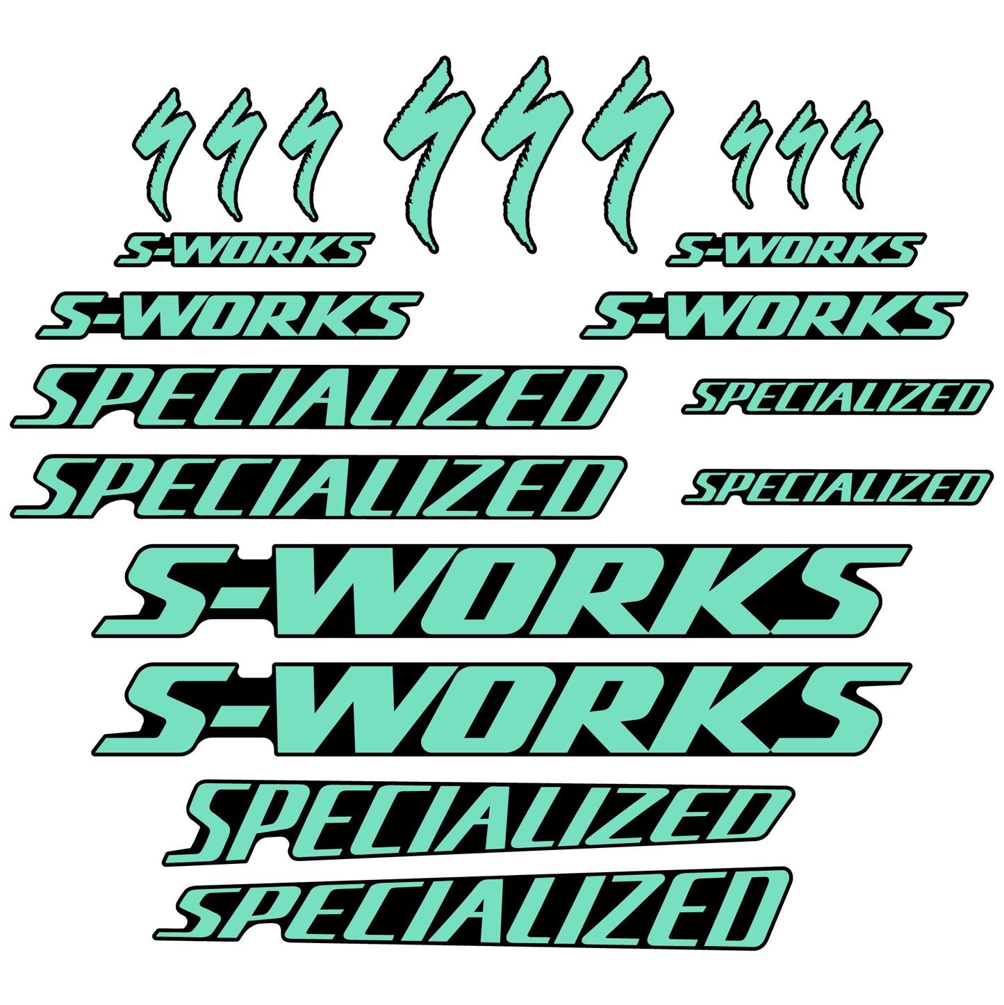 Stickers Specialized compatibles Autocollants cadre