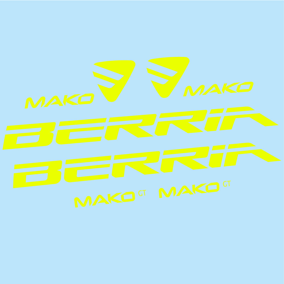 Stickers Berria Mako GT compatibles Autocollants cadre