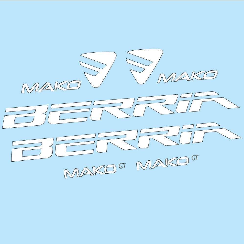 Stickers Berria Mako GT compatibles - Autocollants cadre vélo